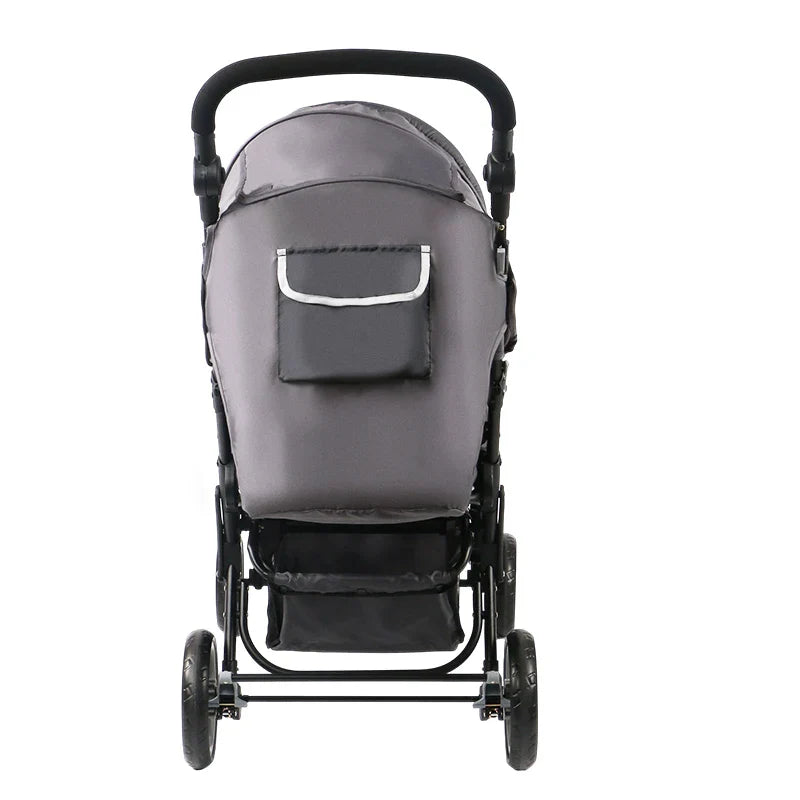 KTX-240723 Lightweight Foldable Double Seat Baby Stroller for 0-3 Years, 3-in-1 High Landscape Design