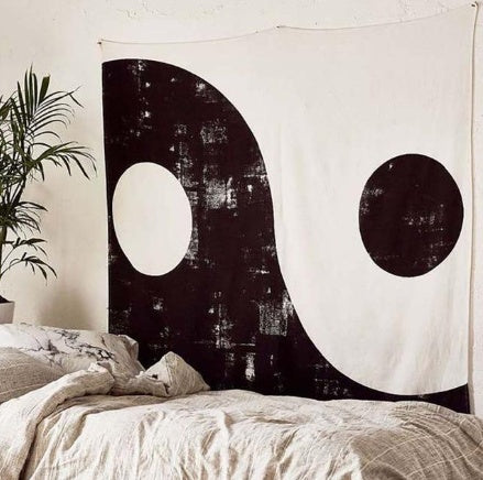 KTX-241235 Yin Yang Polyester Tapestry - Multiple Sizes Available