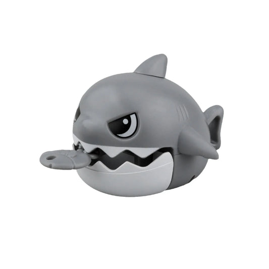 KTX-241363 Interactive Pull Line Shark Keyring Toy – Cute Miniature Shark Pendant for Key Holders