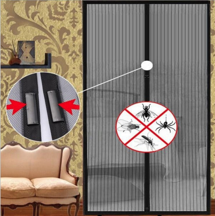 KTX-242387 Magnetic Closure Anti Mosquito Curtain for Home Use, 100x210cm, Easy Install and Washable