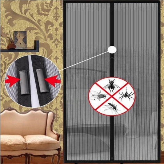 KTX-242387 Magnetic Closure Anti Mosquito Curtain for Home Use, 100x210cm, Easy Install and Washable