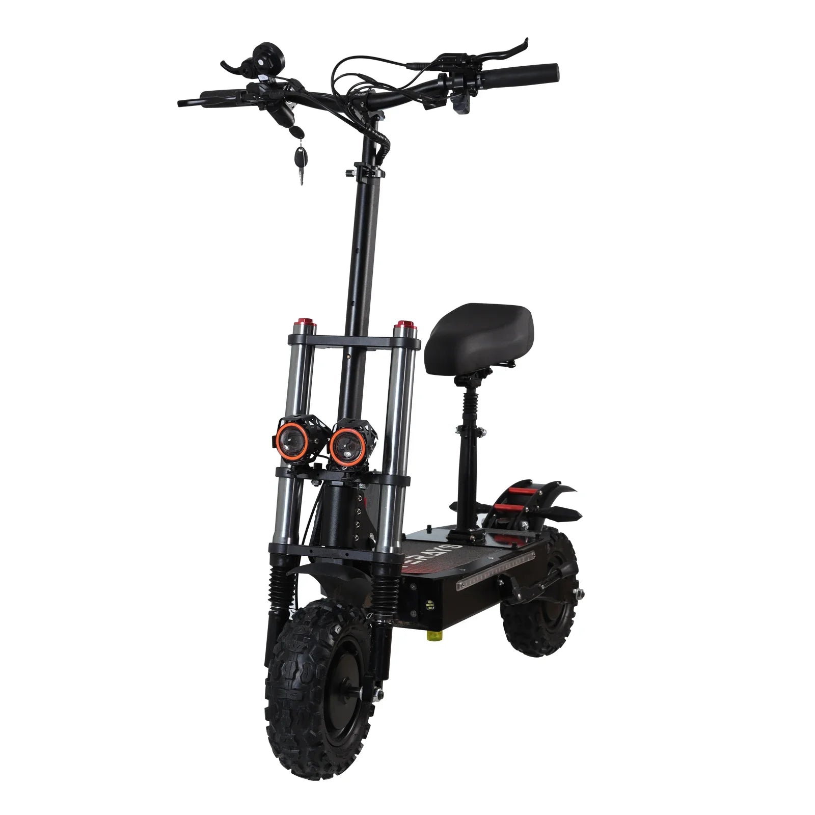 KTX-246483 Dual Motor Electric Scooter with 80-85KM/H Max Speed and 90-100KM Range, 11” Off-Road Tires, Waterproof IPX5