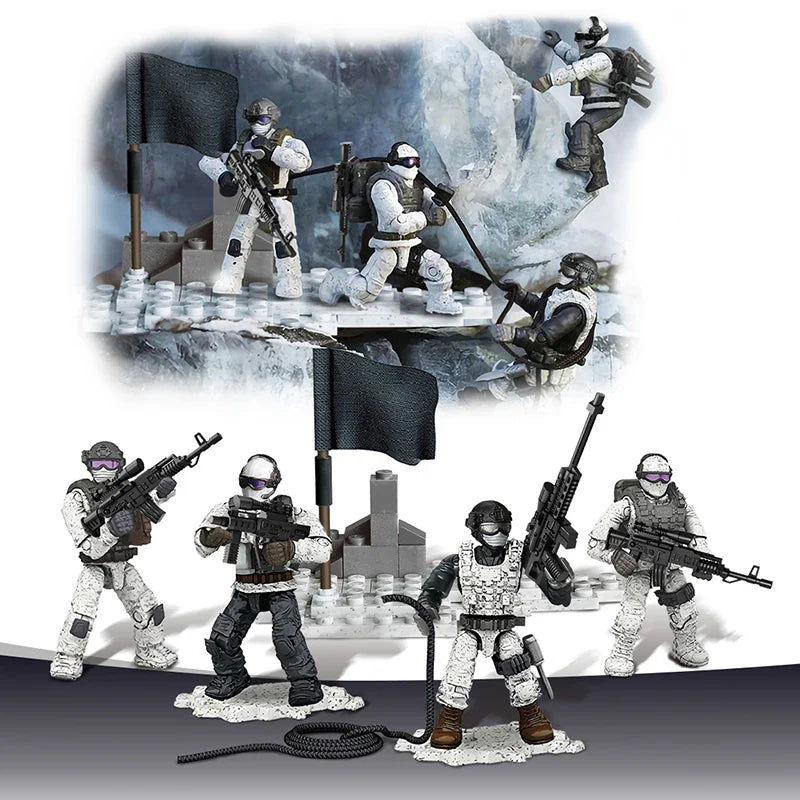 KTX-246867 Military Action Figures Building Block Toy Set for Kids – Special Forces Assembly Toys