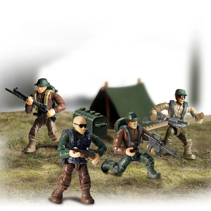 KTX-246867 Military Action Figures Building Block Toy Set for Kids – Special Forces Assembly Toys