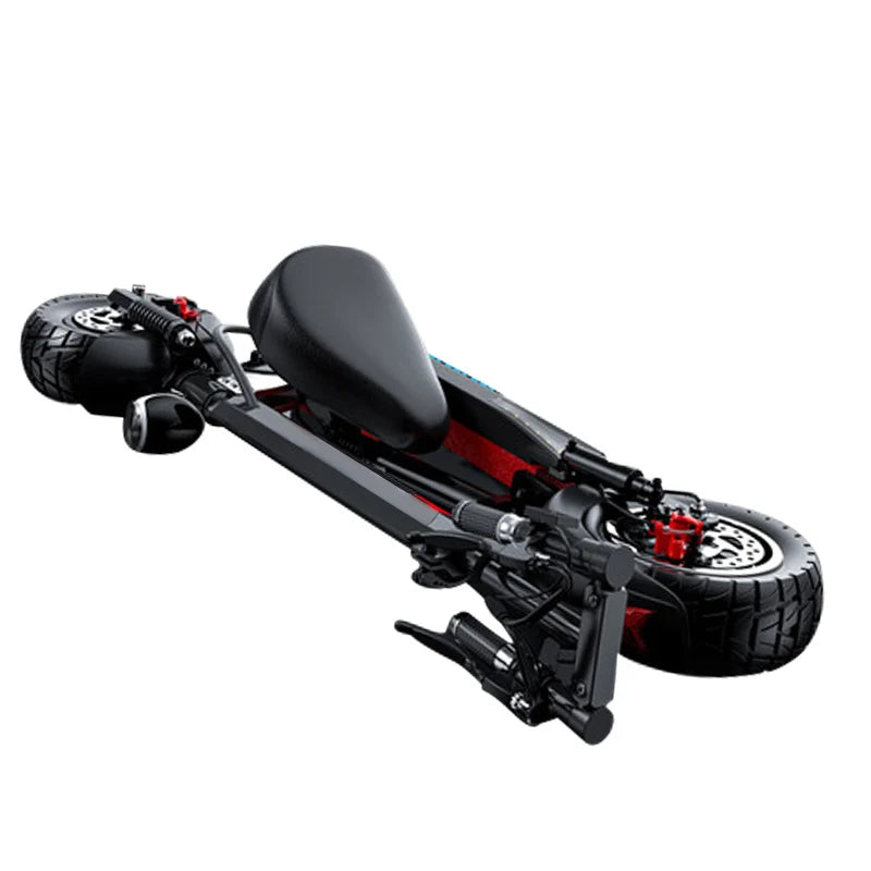 KTX-247635 800W Waterproof Folding Electric Scooter for Adults - 40-60km Range, Max Speed 50km/h, LED Lights, 150kg Capacity