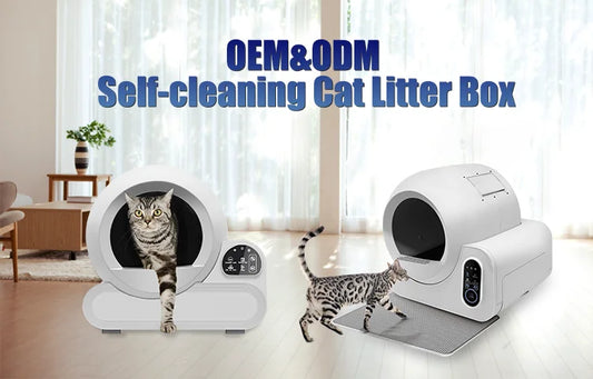 KTX-248723 Extra Large 70L Automatic Cat Litter Box with Wi-Fi Control and Odor Control for Multi-Pet Homes