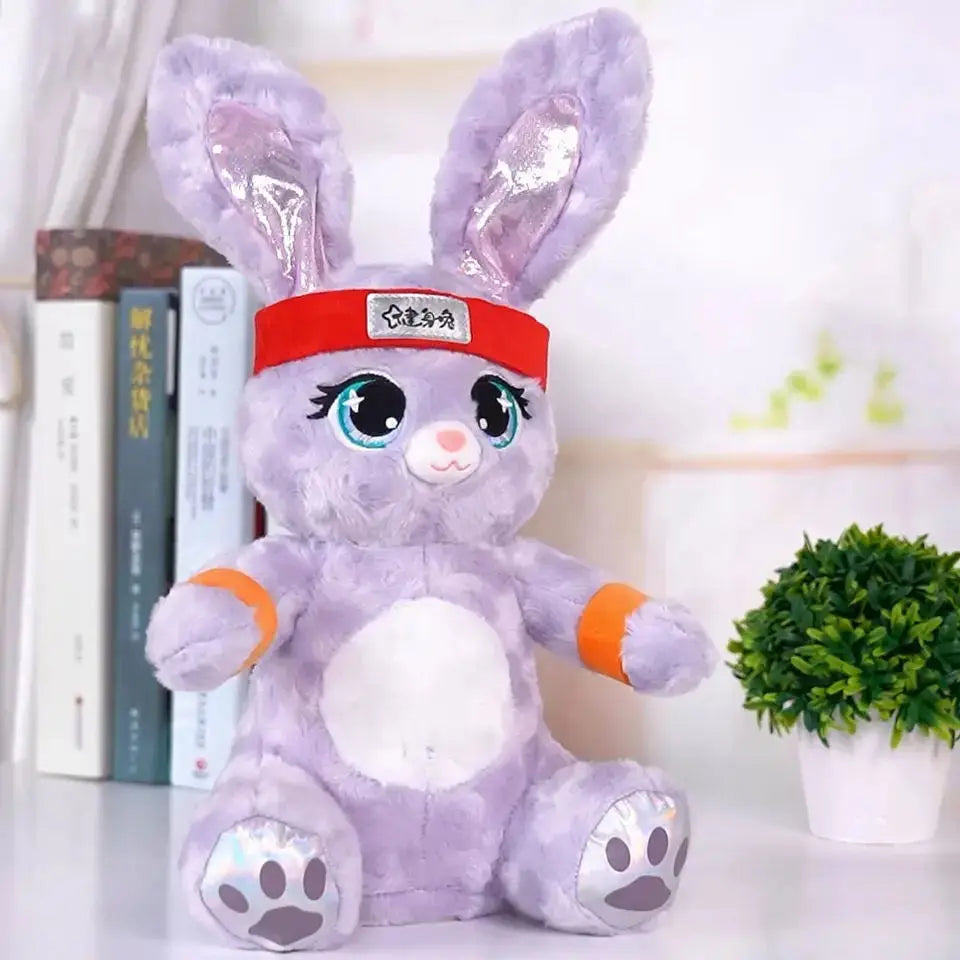KTX-249683 Dancing Talking Plush Rabbit Doll Toy with Voice Control for Babies and Kids