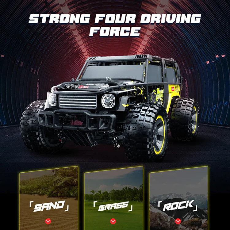 KTX-250259 All-Terrain 4x4 Off-Road RC Car 1:10 Scale, Waterproof, 60 km/h Speed, Brushless Motor, 80m Control Range