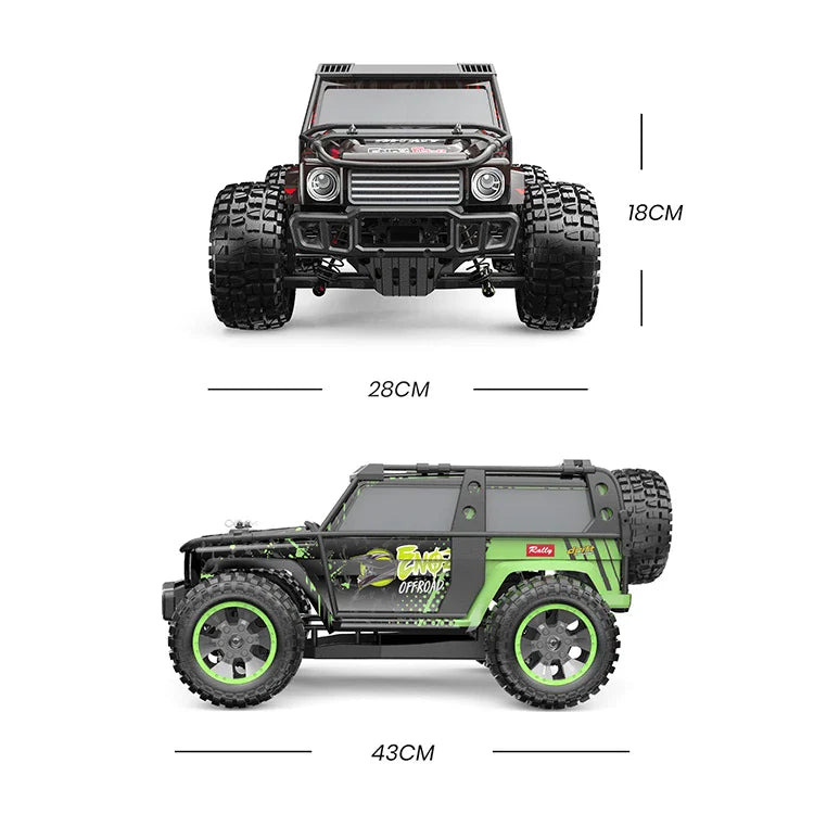 KTX-250259 All-Terrain 4x4 Off-Road RC Car 1:10 Scale, Waterproof, 60 km/h Speed, Brushless Motor, 80m Control Range