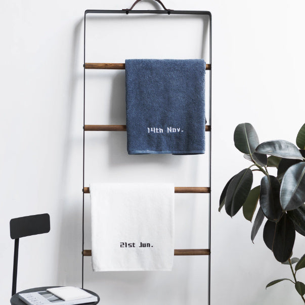 KTX-251155 Personalized Cotton Bath Towel with Custom Embroidery for Special Occasions