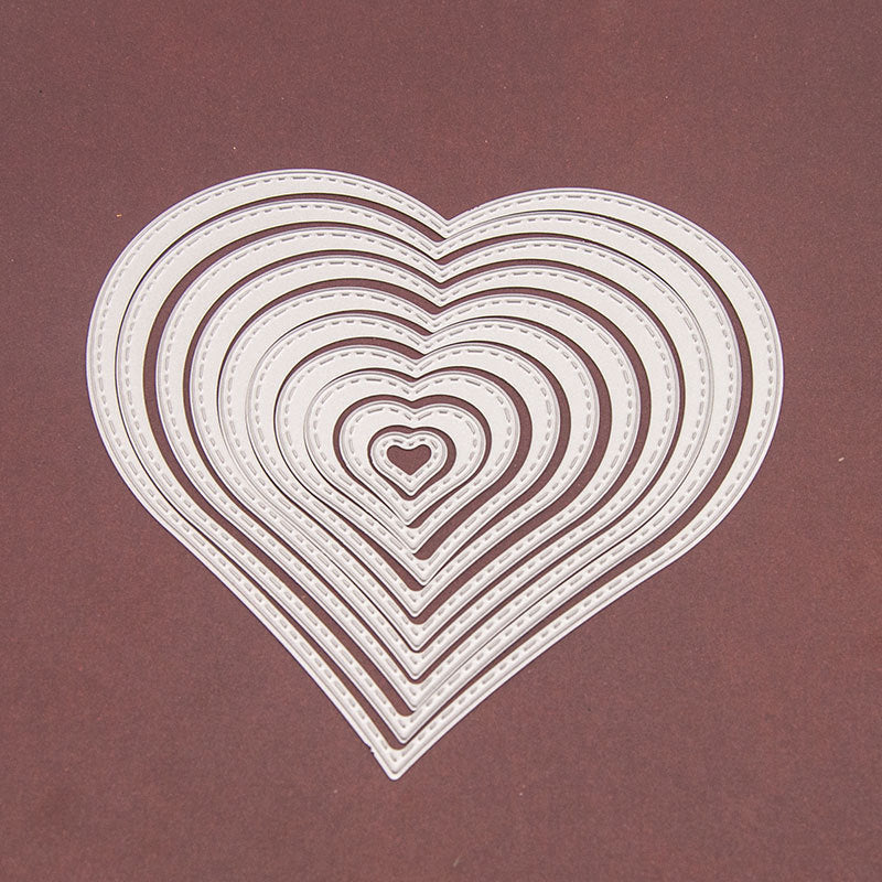 KTX-251411 Precision Carbon Steel Etching Die Set - Pentagram & Love Shapes for Die-Cutting Machines