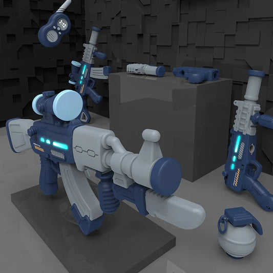 KTX-251987 DIY Magnetic Building Toy Set for Kids - Electronic Assembly Toy with Light and Sound, Ages 2-4