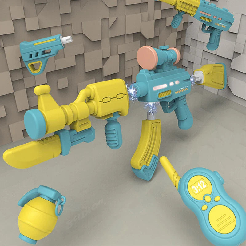 KTX-251987 DIY Magnetic Building Toy Set for Kids - Electronic Assembly Toy with Light and Sound, Ages 2-4