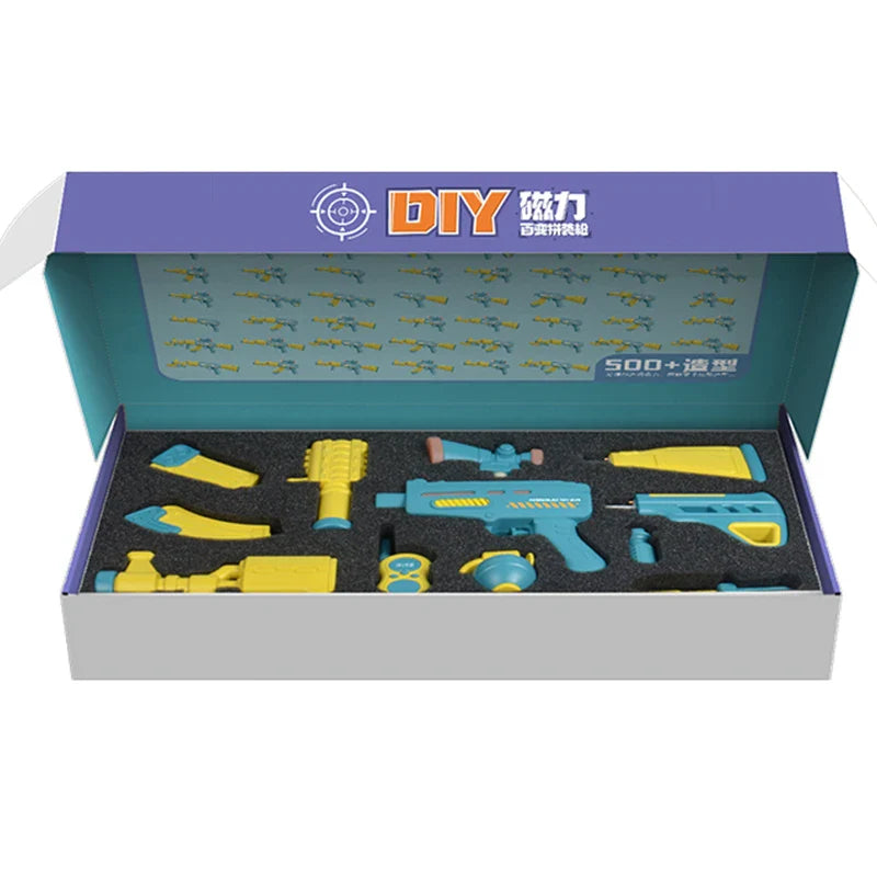 KTX-251987 DIY Magnetic Building Toy Set for Kids - Electronic Assembly Toy with Light and Sound, Ages 2-4