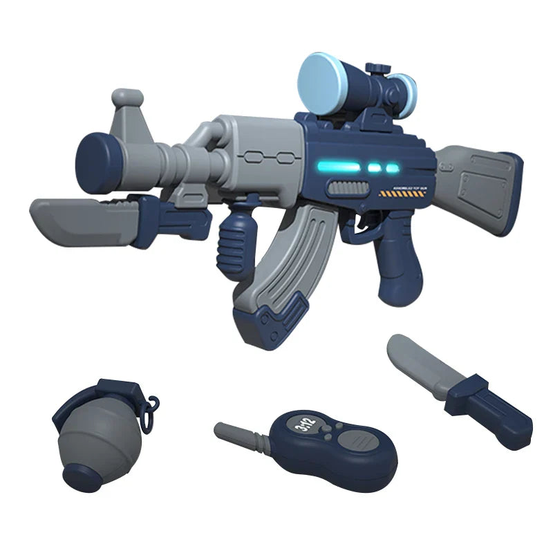 KTX-251987 DIY Magnetic Building Toy Set for Kids - Electronic Assembly Toy with Light and Sound, Ages 2-4