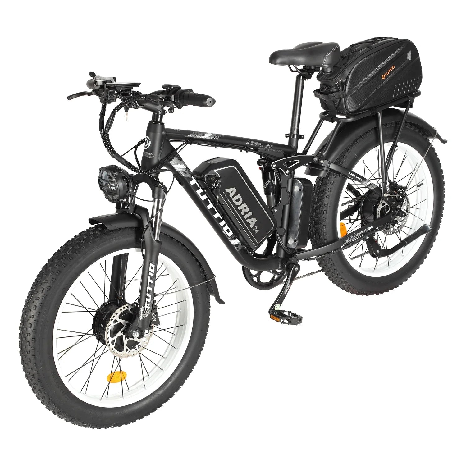 KTX-252435 4000W 52V 30AH Dual Motor Electric Mountain Bike with Fat Tires for Adults