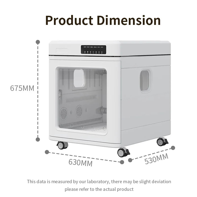KTX-253139 100L Foldable Pet Dryer Box with Smart Temperature Control and 4-Speed Fan for Dogs and Cats