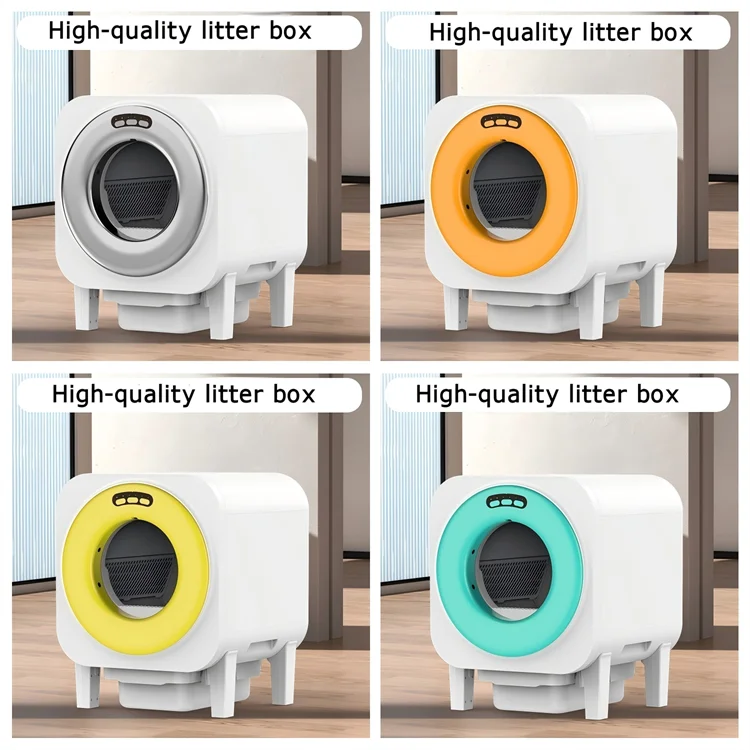 KTX-253331 Smart Self-Cleaning Electric Cat Litter Box with Deodorization and 75L Capacity for Cats Up to 15KG