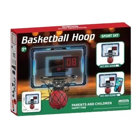 KTX-254867 Mini Over-the-Door Basketball Hoop with Scoreboard for Kids, Ages 2 and Up