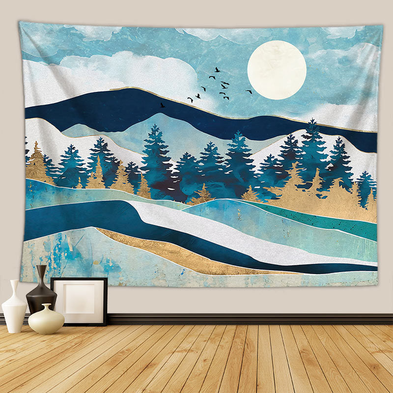 KTX-255507 Beach Tapestry in Various Sizes - Made from Durable Polyester Fiber
