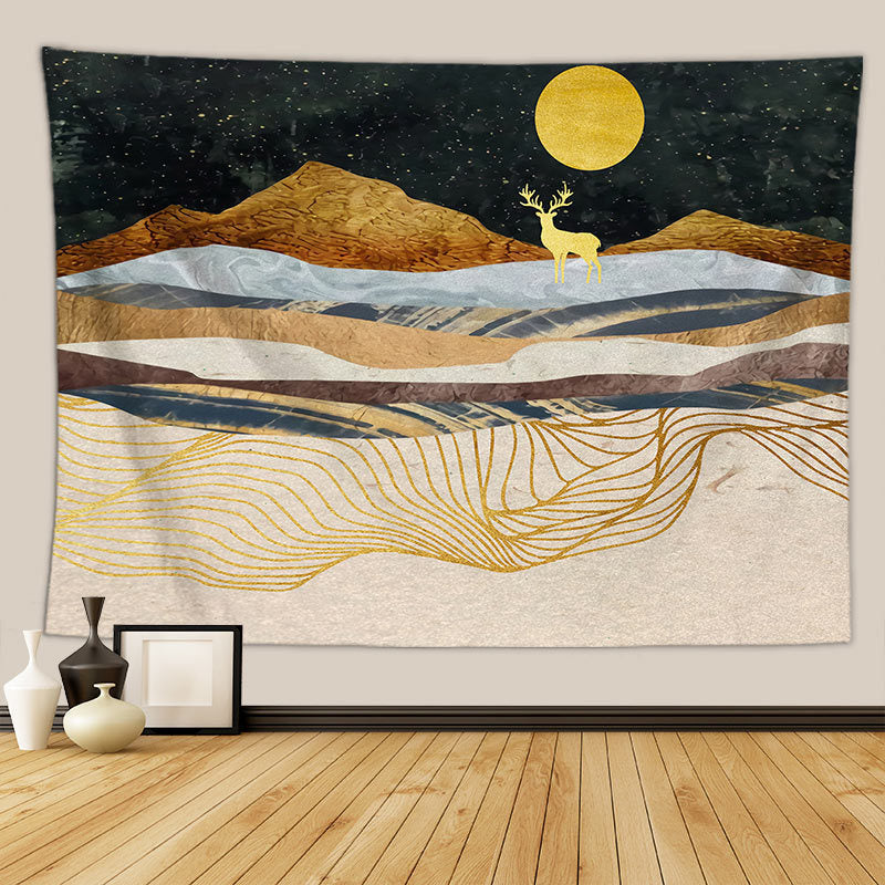 KTX-255507 Beach Tapestry in Various Sizes - Made from Durable Polyester Fiber