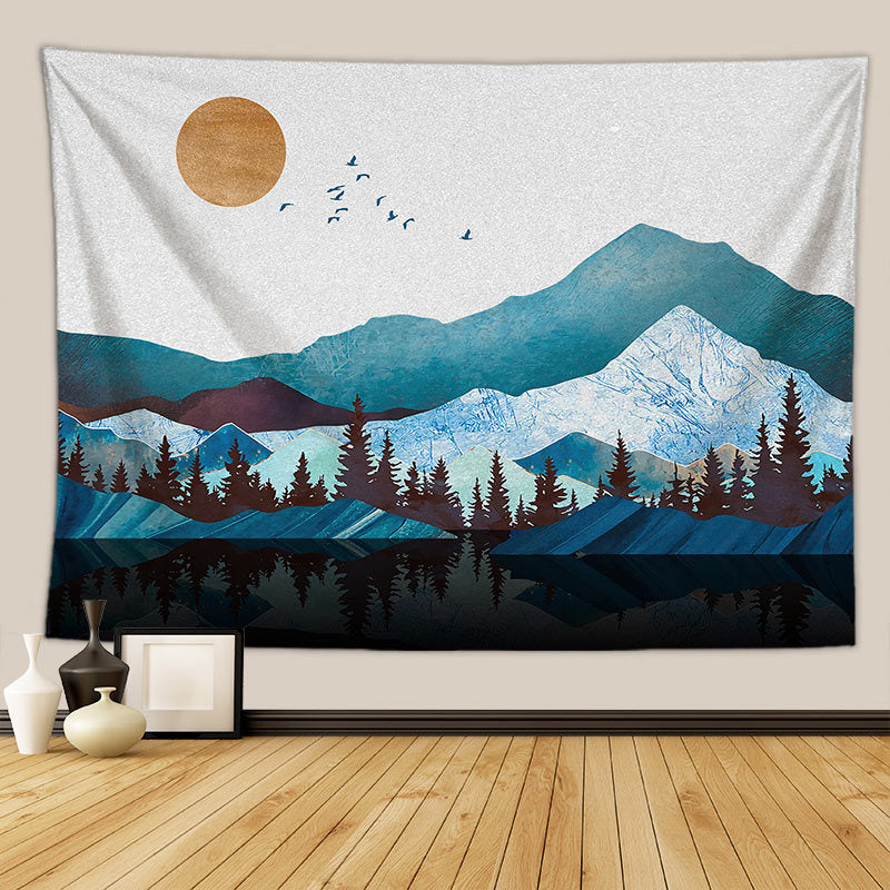 KTX-255507 Beach Tapestry in Various Sizes - Made from Durable Polyester Fiber
