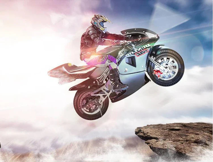 KTX-255763 49cc 2-Stroke Racing Bike for Kids - Brushless Motor, 40-60 km/h Speed, 6-Inch Wheels