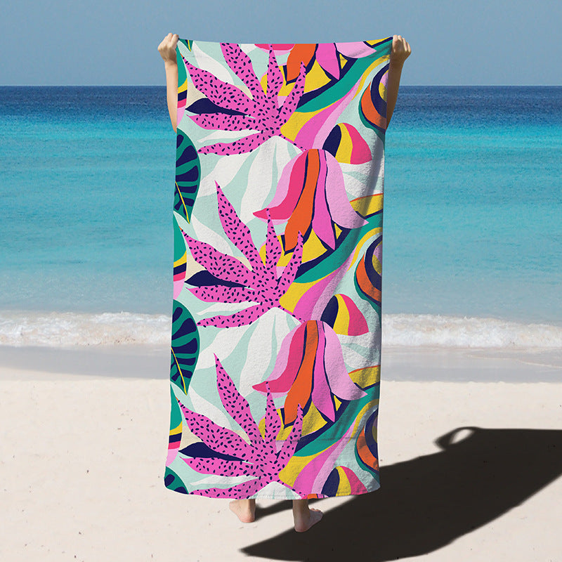 KTX-255763 Quick-Drying Microfiber Bath Towel for Swimming - 180x90CM, Multiple Vibrant Designs