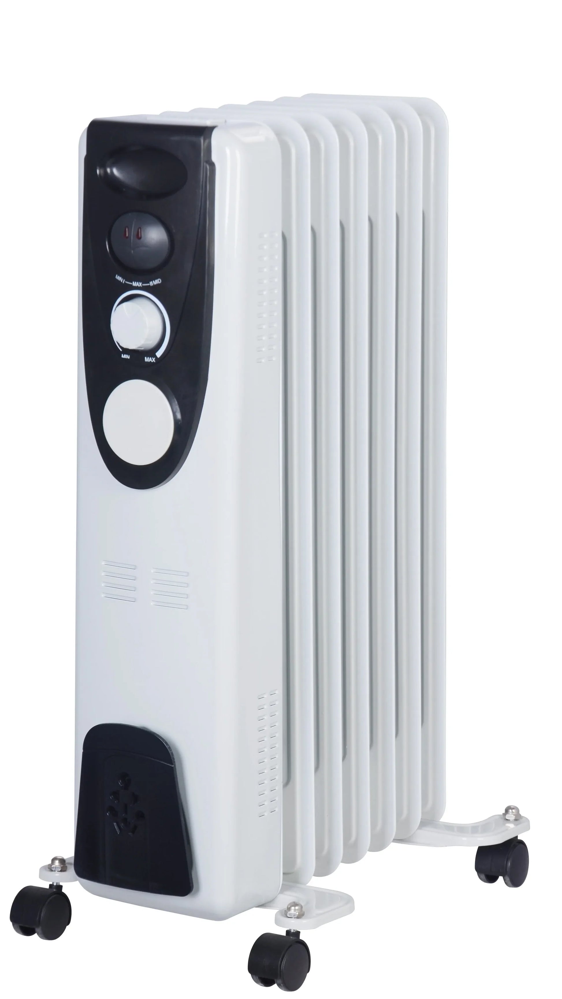 KTX-258259 Oil Filled Radiator Heater 1000-2600W with Adjustable Thermostat and Overheat Protection for Home and Office Use