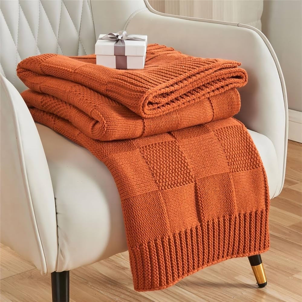 KTX-258643 Geometric Pattern Washable Sofa Blanket - Versatile 130x160 for All Seasons