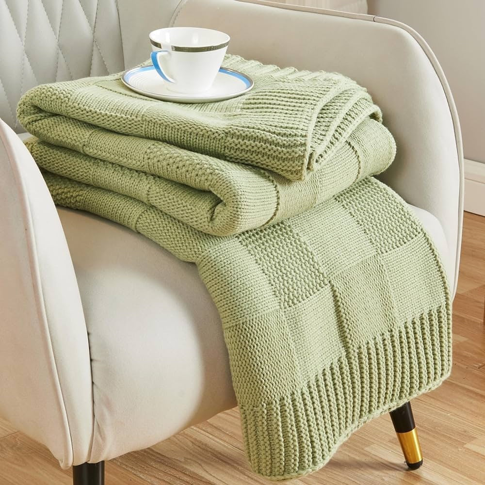 KTX-258643 Geometric Pattern Washable Sofa Blanket - Versatile 130x160 for All Seasons