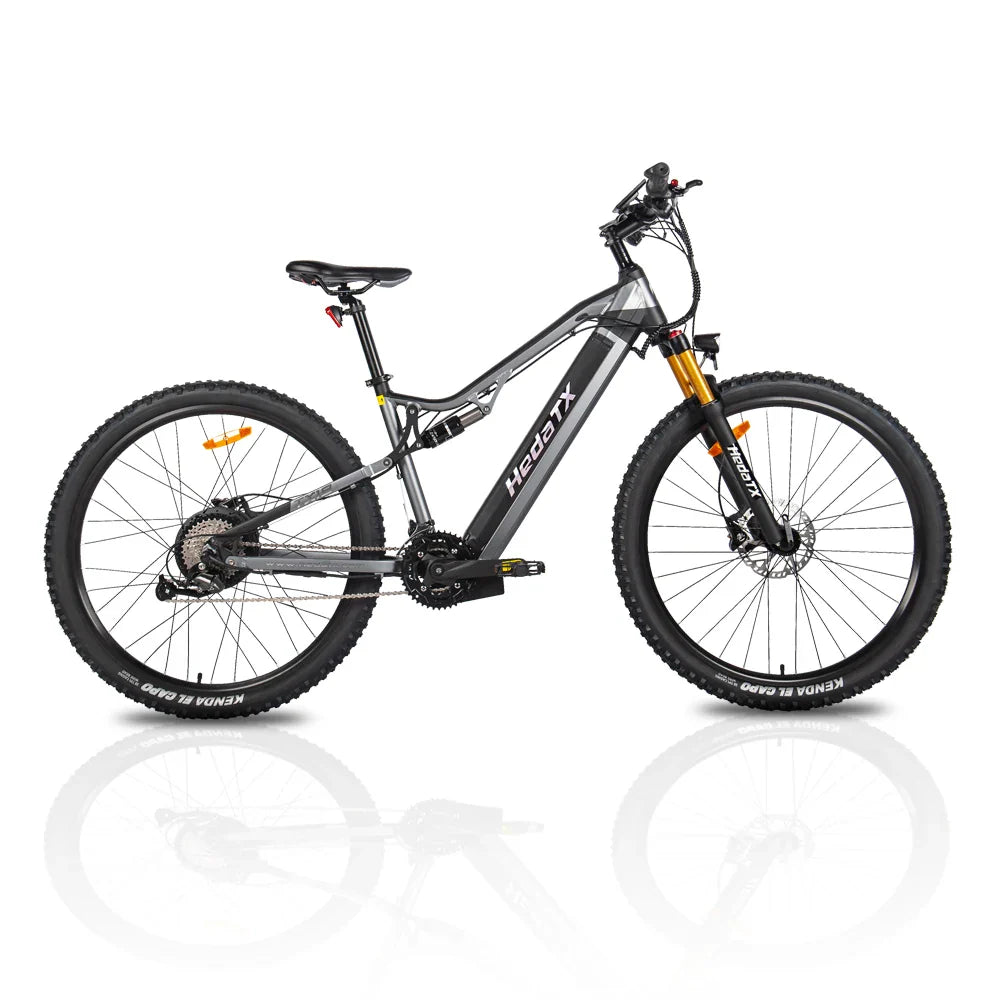 KTX-258963 29-Inch Full Suspension Electric Mountain Bike with Hydraulic Disc Brakes and 27-Speed Gear System