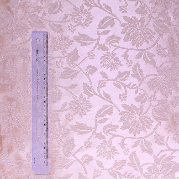 KTX-259475 Beige Lotus Woven Fabric - 100D*75D Polyester for Home Decor & Crafts, 150cm Width, 115g/㎡