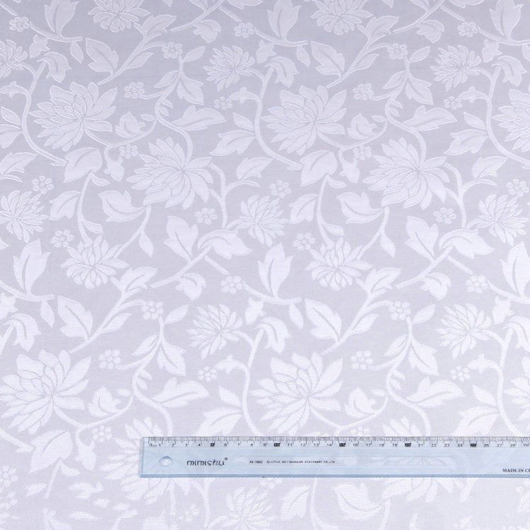 KTX-259475 Beige Lotus Woven Fabric - 100D*75D Polyester for Home Decor & Crafts, 150cm Width, 115g/㎡