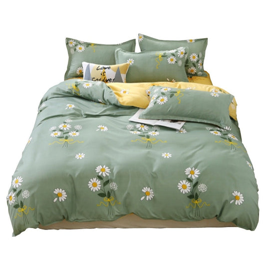 KTX-259475 Elegant Four-Piece Bedding Set with Duvet Covers and Bed Sheets in Multiple Sizes