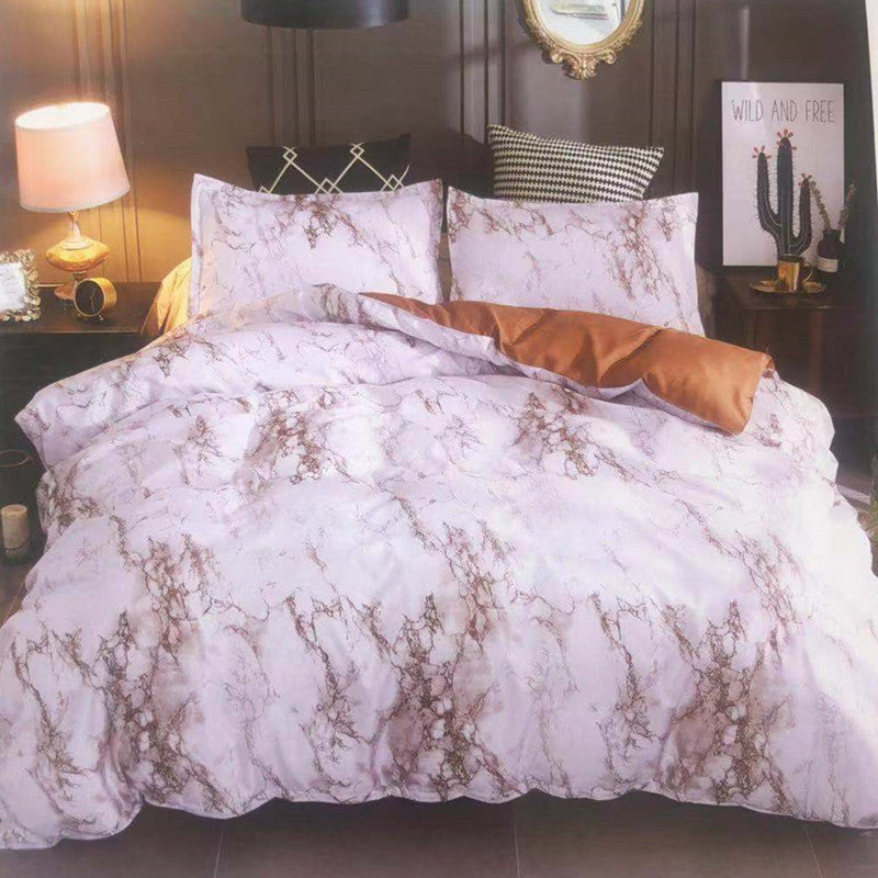 KTX-262099 Textured Stone Quilt Cover Set with Pillowcases in Various Sizes