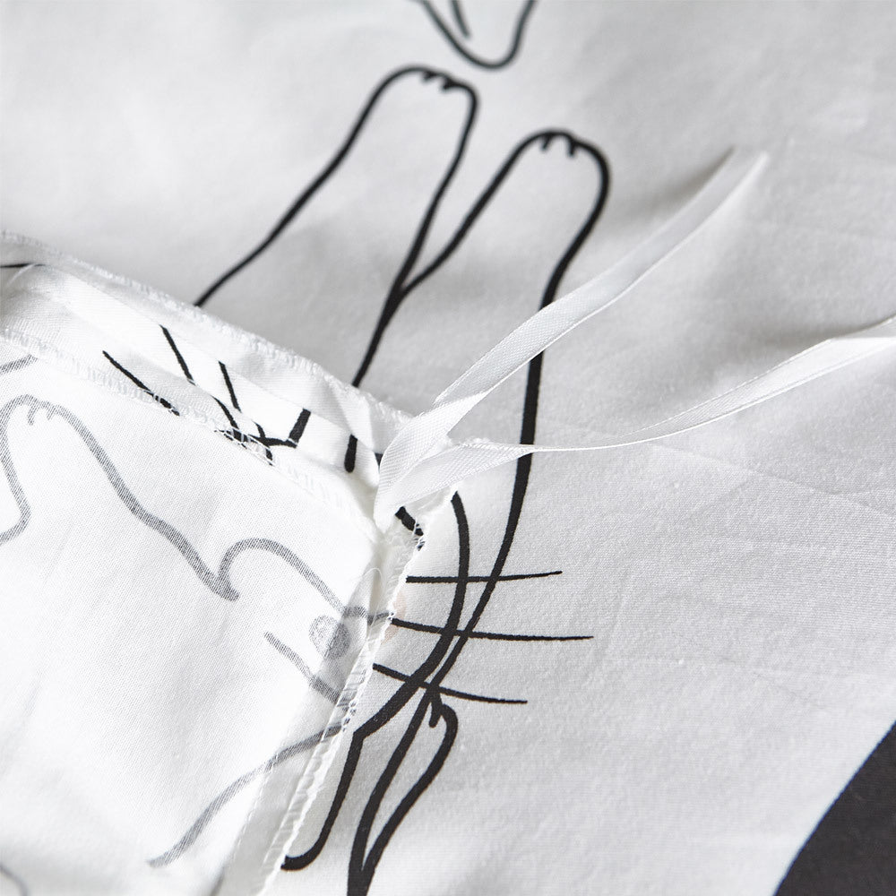 KTX-262867 Cotton Three-Piece Bedding Set with Active Printing - Multiple Sizes Available