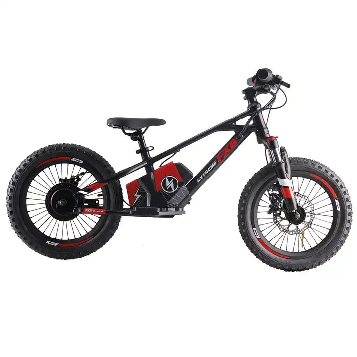 KTX-264659 Kids Electric Balance Bike with 350W Motor, 12-16 Inch Adjustable Frame, 3 Speed Options and Hydraulic Suspension