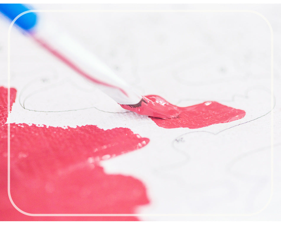 KTX-265171 Frameless Digital Oil Painting on Linen - Modern Simplicity, 20x30cm