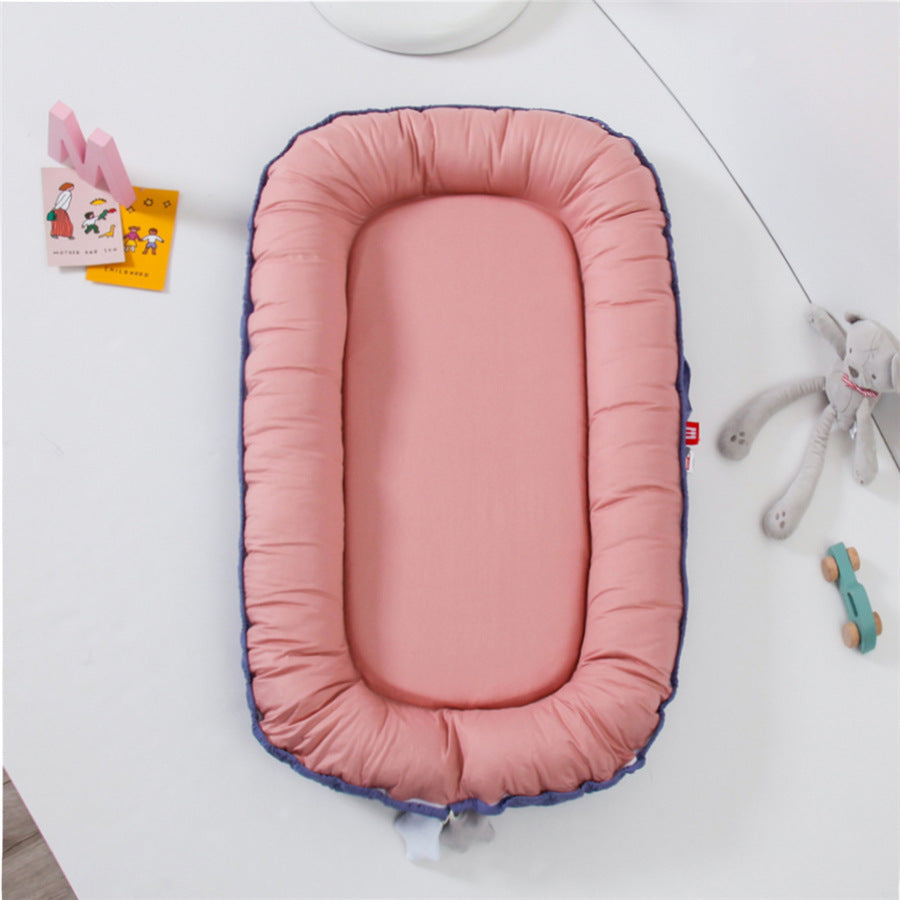 KTX-265555 Portable Fully Enclosed Crib - Detachable, Washable, and Adjustable Baby Bed