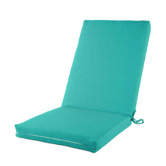 KTX-266899 Water-Resistant Tufted Square Outdoor Chair Cushions with Straps for Highback and Office Chairs