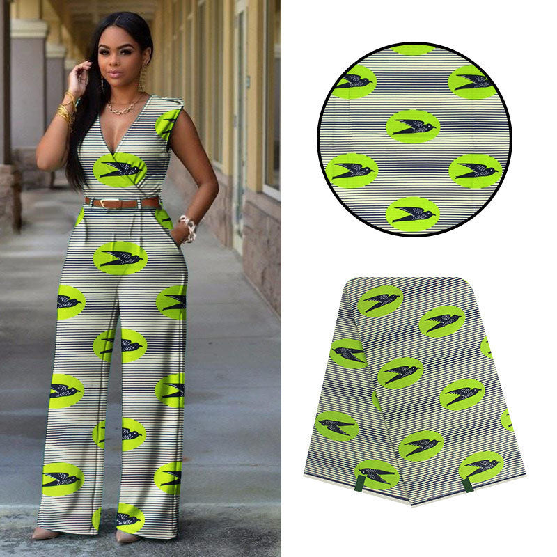 KTX-268371 African Batik 100% Cotton Wax Cloth - Ankara Style Fabric (110cm)