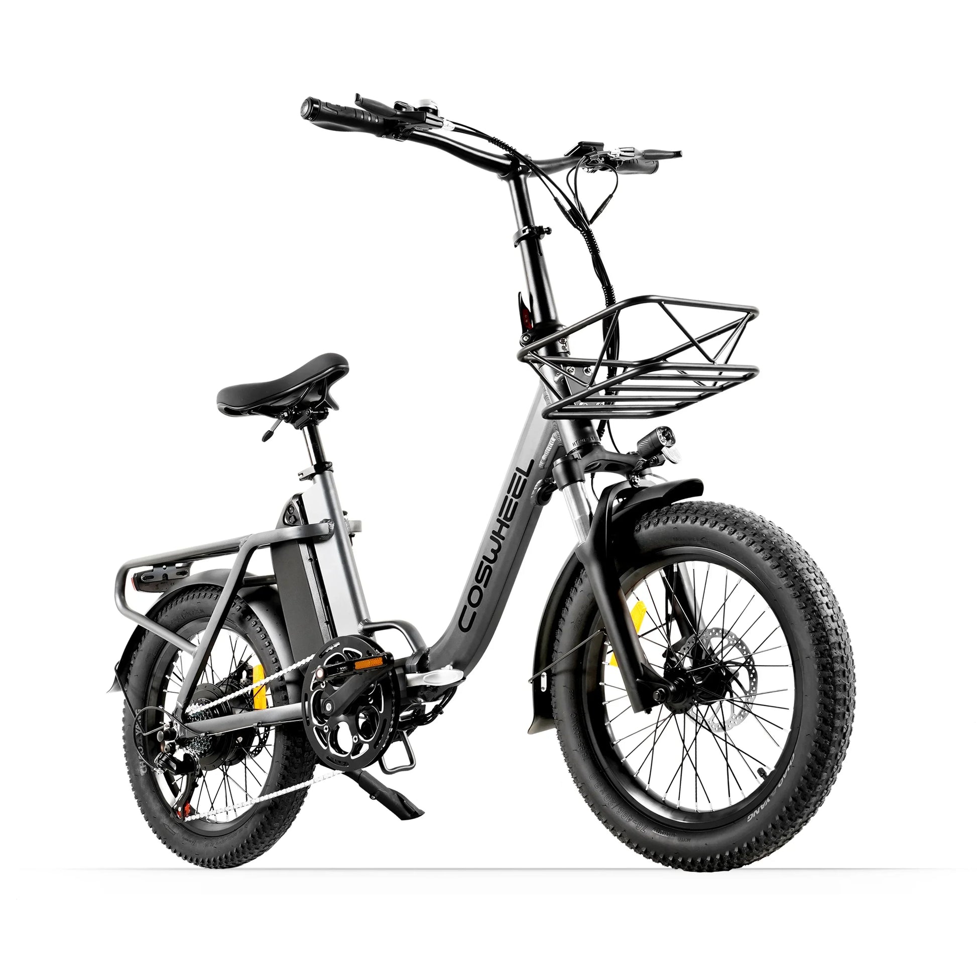 KTX-269395 COSWHEEL Y20L Folding Electric Bike with Torque Sensor, 6-Speed, 20" Fat Tires, 750W Motor, 48V 15Ah Battery