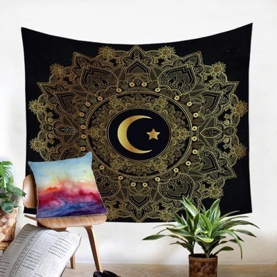 KTX-269395 Versatile Digital Printed Tapestry Tarpaulin - Plush Polyester Fabric for Home Decor and More