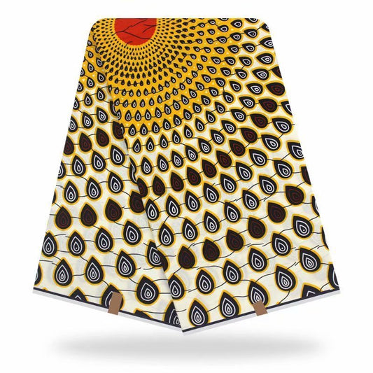 KTX-269523 Printed Batik Cotton Fabric - 100% Cotton, 72*60 Density, 115cm Width, Plain Weave