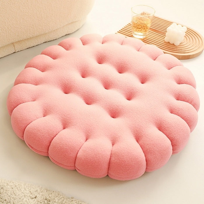 KTX-269651 Nordic Soft Plush Biscuit Seat Cushion in Multiple Colors and Patterns