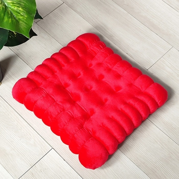 KTX-269651 Nordic Soft Plush Biscuit Seat Cushion in Multiple Colors and Patterns
