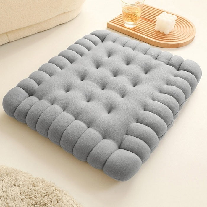 KTX-269651 Nordic Soft Plush Biscuit Seat Cushion in Multiple Colors and Patterns