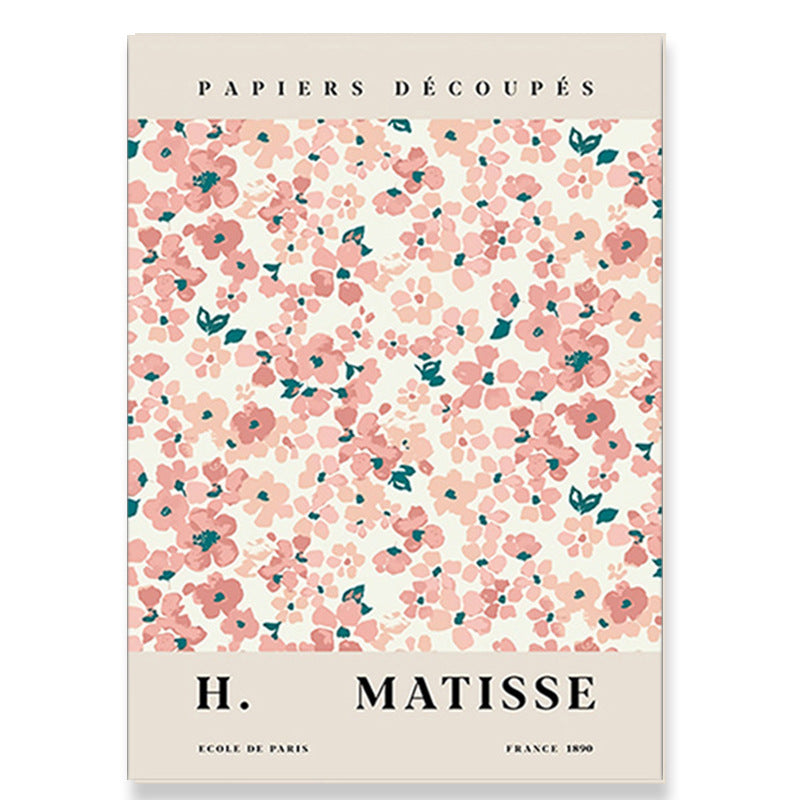 KTX-270675 Floral Canvas Art Print - Decorative Spray Painting on Blank Canvas