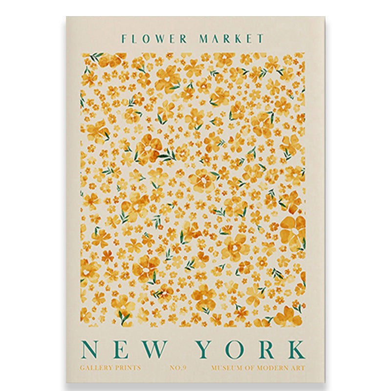 KTX-270675 Floral Canvas Art Print - Decorative Spray Painting on Blank Canvas